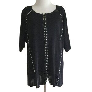 Misook Zip-Up Top xl